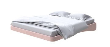 Кровать парящая 200х200, Велюр (Ultra Розовый мусс) в Магнитогорске