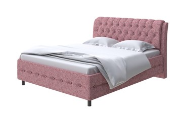 1,5-спальная кровать Como (Veda) 4 140х200, Рогожка (Levis 62 Розовый) в Челябинске