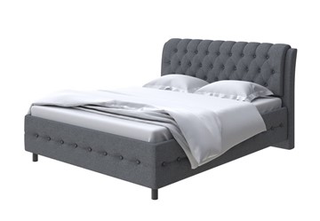 Кровать полутороспальная Como (Veda) 4 140х200, Рогожка (Savana Grey) в Миассе