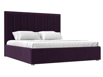Кровать с механизмом двуспальная Афродита 160, Фиолетовый (Велюр) в Челябинске