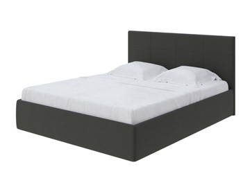 Кровать с механизмом 2-спальная Alba 180х200, Велюр (Forest 520 Темно-серый) в Миассе