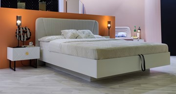 Кровать с механизмом 2х-спальная Марсель-11 (Белый, ткань Catania white) 1800 в Челябинске - предосмотр 4