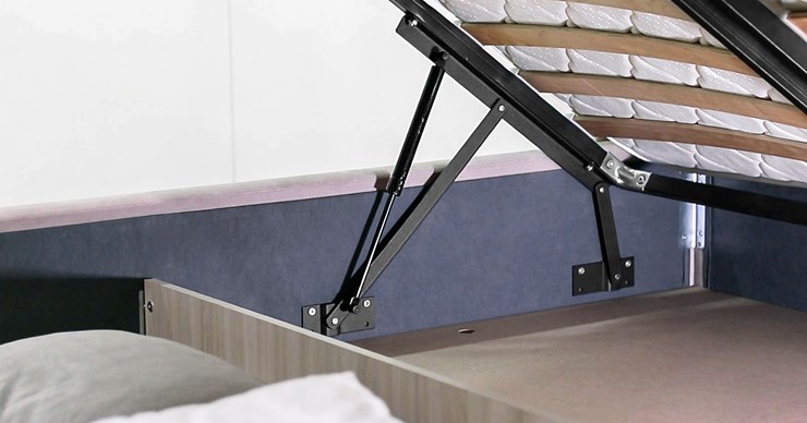 Кровать с механизмом двуспальная Мелисса 180,арт. Тори 45 велюр (ява) + кроватное дно в Миассе - изображение 8