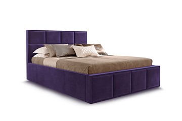 Кровать с механизмом 2-спальная Октавия 1400 с ящиком, Мора фиолетовый в Челябинске