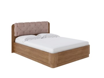 Кровать с подъемным механизмом Wood Home 1 160х200, Антик (сосна) с брашированием/Лофти Мокко в Челябинске - предосмотр