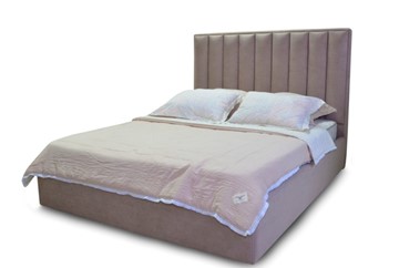 Кровать с подъемным механизмом с мягким изголовьем Адель 152х215 см в Челябинске
