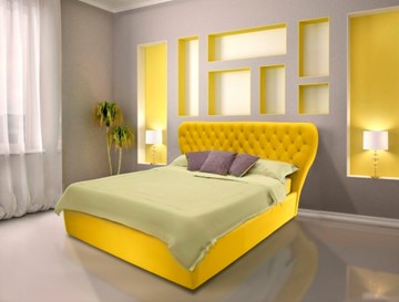 Кровать 2-спальная с подъемным механизмом Каролина 230х215 см в Челябинске - предосмотр 5