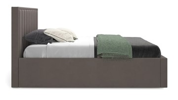 Кровать с подъемным механизмом Вена 1600 с ящиком, Велюр Мора коричневый в Челябинске - предосмотр 2