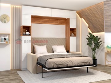 Кровать-шкаф с диваном Аделина 1400х2000 в Челябинске