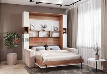 Кровать-шкаф с диваном Добрава, 1400х2000 в Копейске