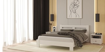 Спальная кровать Тора (Белый Античный) 160х200 в Миассе - предосмотр 1