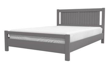 Двуспальная кровать Ванесса из массива сосны (Антрацит) 160х200 в Копейске