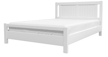 Кровать полуторная Ванесса из массива сосны (Белый Античный) 140х200 в Копейске