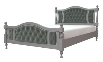 Двуспальная кровать Жасмин (Антрацит) 160х200 в Копейске - предосмотр
