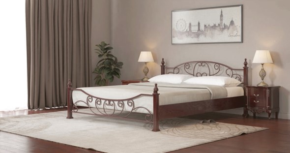 Кровать 1.5-спальная Барон 140*190 с основанием в Челябинске - изображение