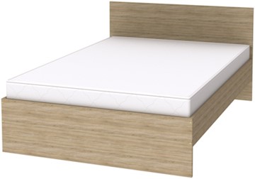Спальная кровать K14 с основанием, цвет Дуб Сонома в Копейске