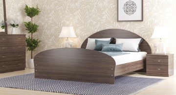 Кровать 2-спальная Валенсия, 160х200 с основанием, венге в Миассе