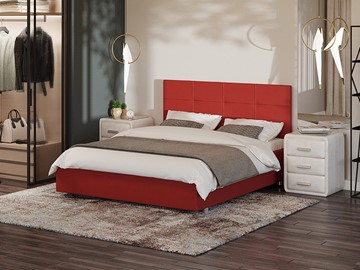 Кровать Proson Neo 160х200, Велюр (Forest 13 Красный) в Копейске