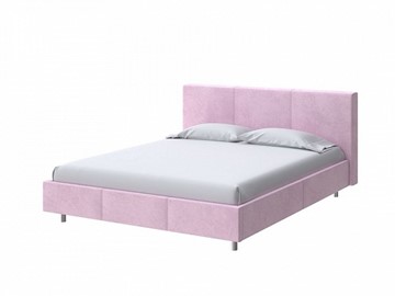 Кровать односпальная Novo 90х200 Велюр (Teddy Розовый фламинго) в Челябинске