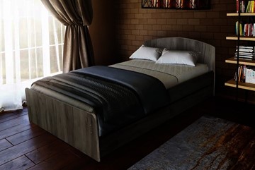 Кровать в спальню 1400х2000 с низкой ножной спинкой в Челябинске