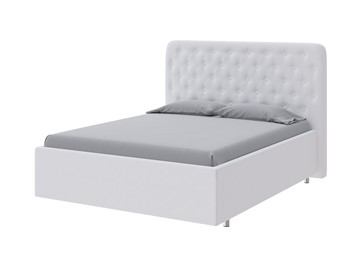 Спальная кровать Classic Large 90х200, Экокожа (Белый) в Миассе