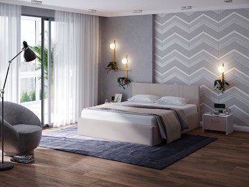 Спальная кровать Helix Plus 90х200, Велюр (Ultra Суфле) в Копейске