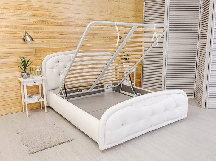 Двуспальная кровать Кристалл 5 1600х2000 с подъёмным механизмом в Челябинске - изображение 4