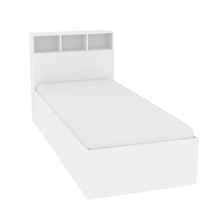 Кровать односпальная Морена 900x2000 Белый (без основания) в Магнитогорске - изображение