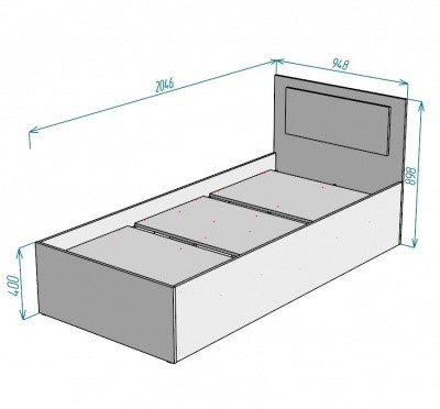 Односпальная кровать Ольга L53, БП в Миассе - изображение 1