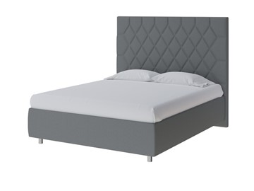 Кровать односпальная Rhomby 90х200, Рогожка (Savana Grey (серый)) в Миассе