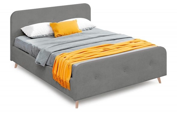 Кровать Сиерра 1200 (без основания) Торонто серый в Магнитогорске - изображение