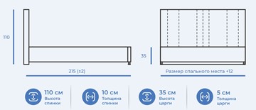 Кровать в спальню Верона 120х200 с ортопедическим основанием velutto 43 в Челябинске - предосмотр 3