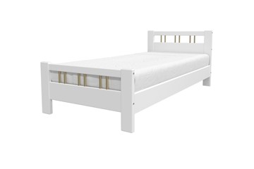 Спальная кровать Вероника-3 (Белый Античный) 90х200 в Миассе