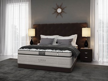 Спальная кровать Style/Basement 160х200, Флок (Велсофт Спелая слива) в Миассе