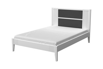 Кровать полутороспальная Бетти из массива сосны (Белый Античный) 140х200 в Миассе - предосмотр