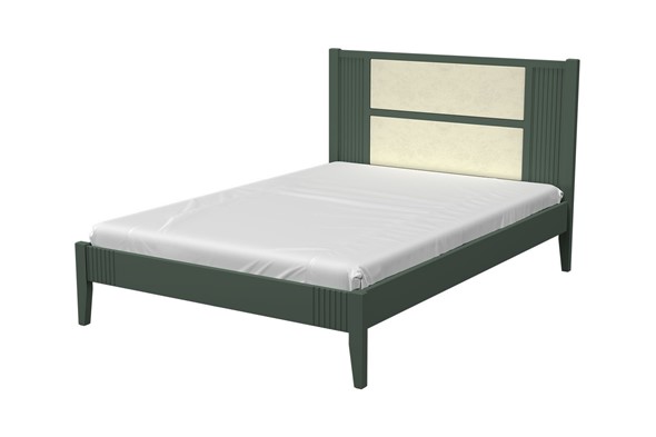 Спальная кровать Бетти из массива сосны (Оливковый) 140х200 в Магнитогорске - изображение