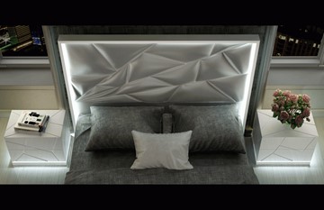 Кровать полуторная FRANCO KIU 1242 с LED подсветкой изголовья (160х200) в Копейске - предосмотр 8