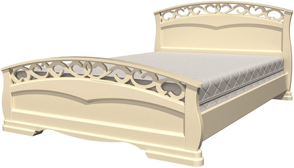 Кровать Грация-1 (слоновая кость) 140х200 в Миассе - изображение