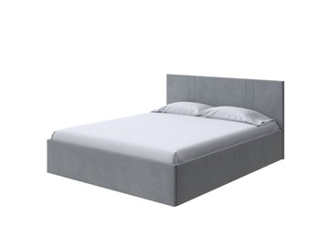 Кровать в спальню Helix Plus 140х200, Велюр (Ultra Осенний туман) в Миассе