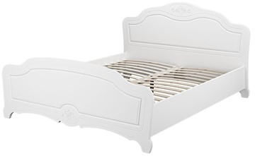 Спальная кровать Лотос (Белый) 160х200 в Магнитогорске - предосмотр 1