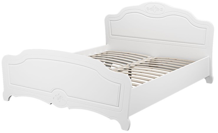 Спальная кровать Лотос (Белый) 160х200 в Копейске - изображение 1