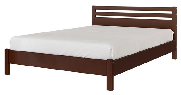 Спальная кровать Милена (Орех) 140х200 в Миассе - изображение