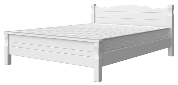 Кровать полутороспальная Мюнхен-4 (Белый античный) 140х200 в Магнитогорске - изображение