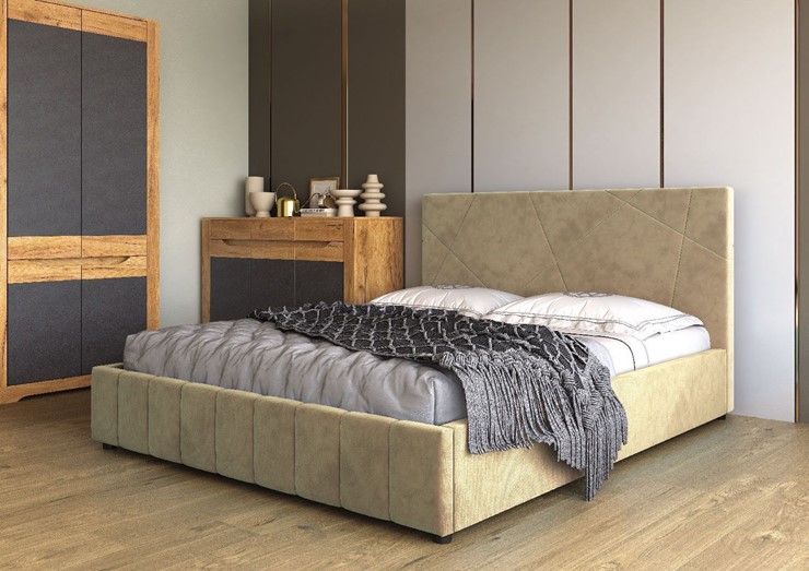 Кровать в спальню Нельсон Абстракция 120х200 (вариант 3) без основания в Копейске - изображение 1