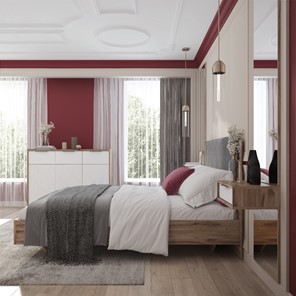 Кровать 1.5-спальная Николь (мод.1.1) 1,4 серый текстиль, с ортопедическим основанием в Челябинске - предосмотр 4