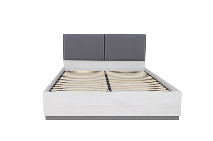Двуспальная кровать с подъемным механизмом Винтер-16, винтерберг/темно-серый/спейс графит в Челябинске - изображение 2