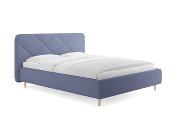 Спальная кровать Taylor, Тедди синий 140х200 с основанием в Магнитогорске