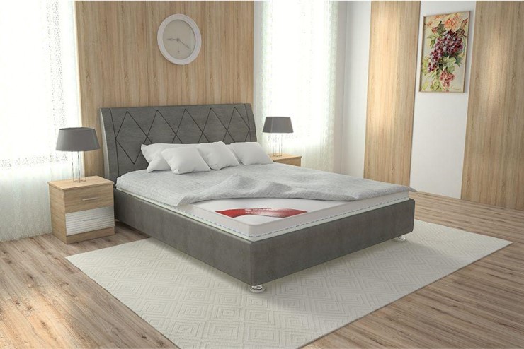 Полутороспальная кровать Верона 120х200 (с основанием) в Миассе - изображение 4