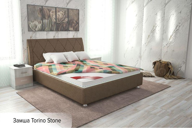 Полутороспальная кровать Верона 120х200 (с основанием) в Миассе - изображение 6