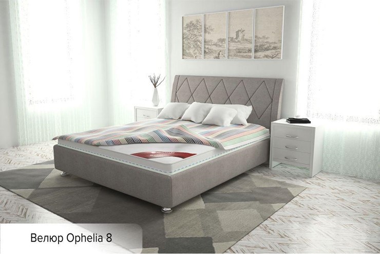 Полутороспальная кровать Верона 120х200 (с основанием) в Миассе - изображение 1